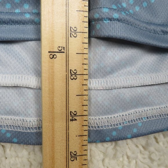 VOLER* Women's Athletic Short Sleeve 3/4 Zipper High/Low Curved Hem Shirt Medium - Picture 9 of 10